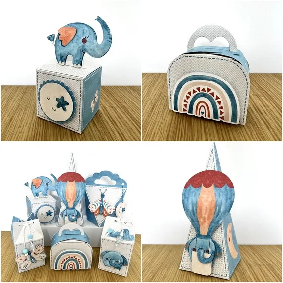 Kit 30 Lembrancinhas Elefante Boho