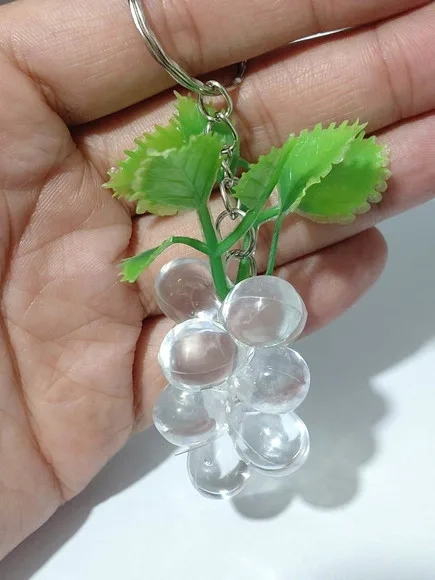 Chaveiros Cacho de Uva Acrílico Pacote com 10 Unidades