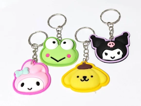 Chaveiro Turma da Hello Kitty Emborrachado - 8 Unidades