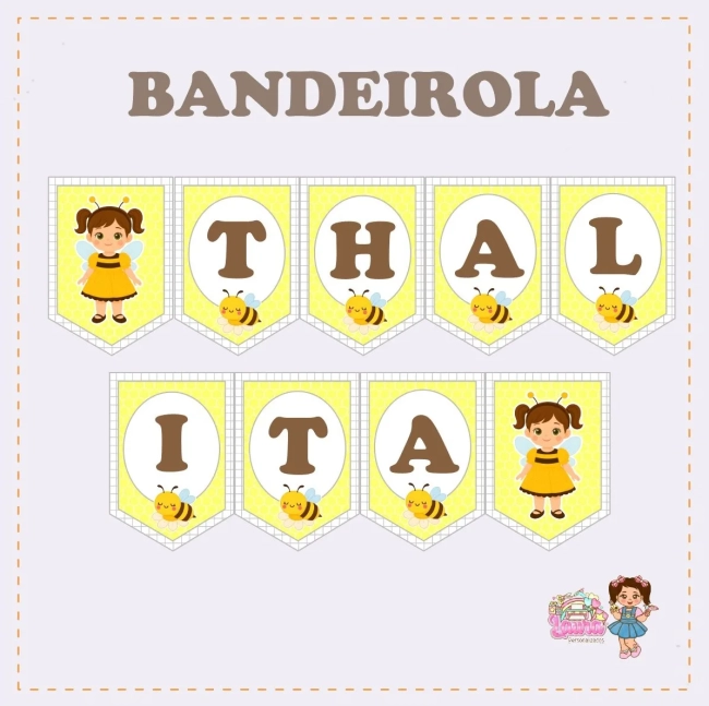 Kit Festa Só Um Bolinho ABELHINHA - Decoração de Festa