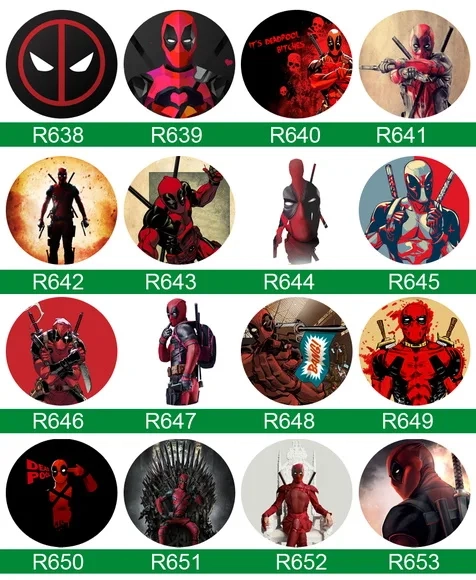 Bottons Deadpool - Button Boton