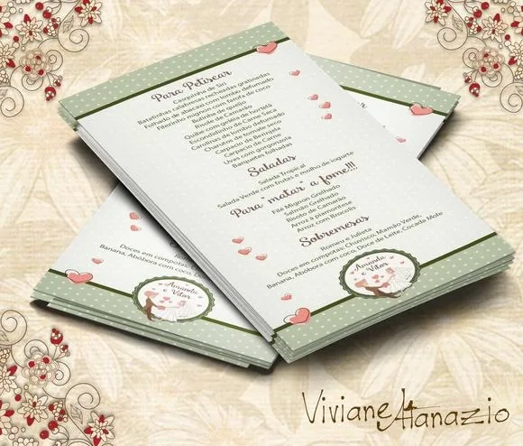 Cardápio Casamento - 00016