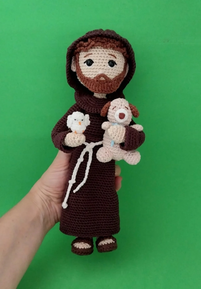 São Francisco de Assis amigurumi