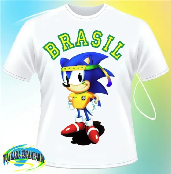 Camiseta Sonic Brasil