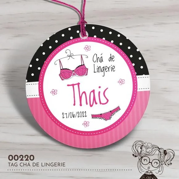 Tag Redonda Chá de Lingerie - 00220
