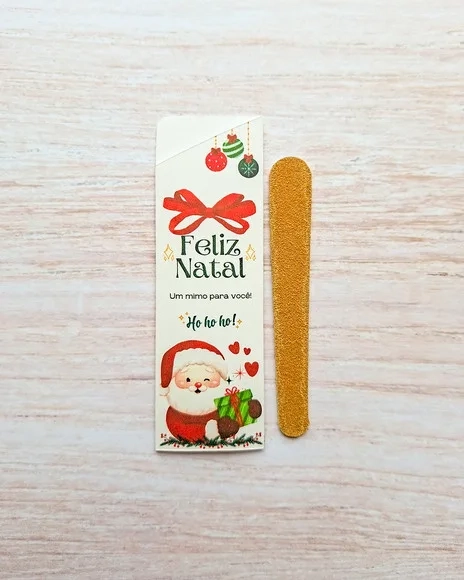 Porta Mini Lixa de Natal - Mimo para Cliente
