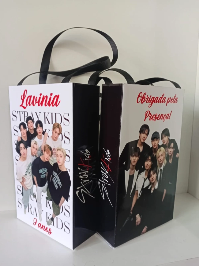 Sacolinhas Personalizadas Stray Kids para lembrancinhas