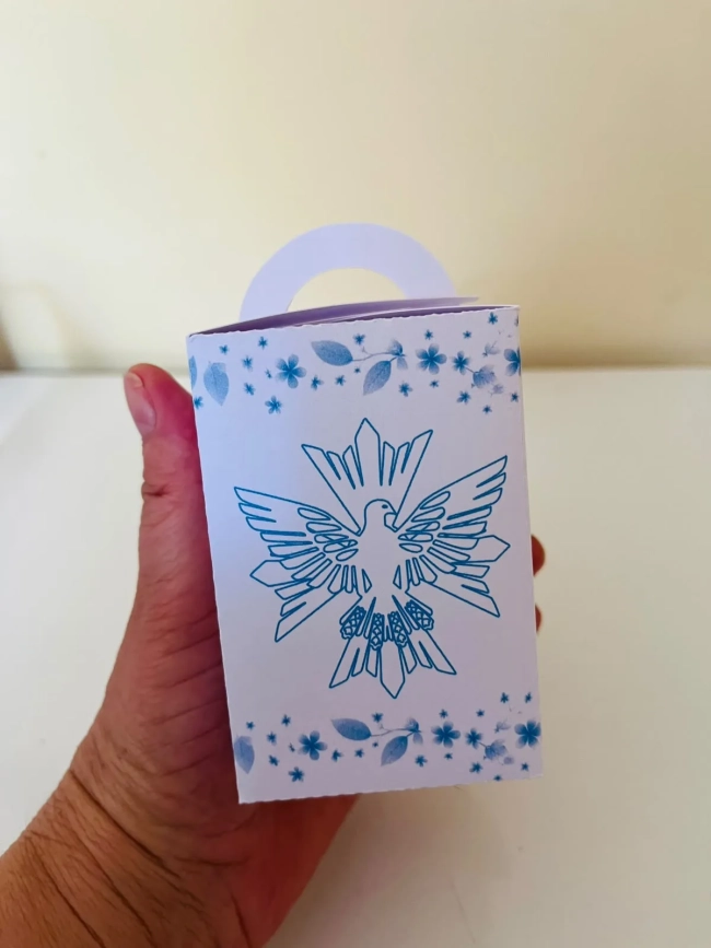 kit 15 Caixas Lembrancinhas Batismo Crisma Primeira Eucaristia Menino