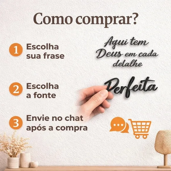 Frase Motivacional mdf Personalizada 3mm Decoração Casa
