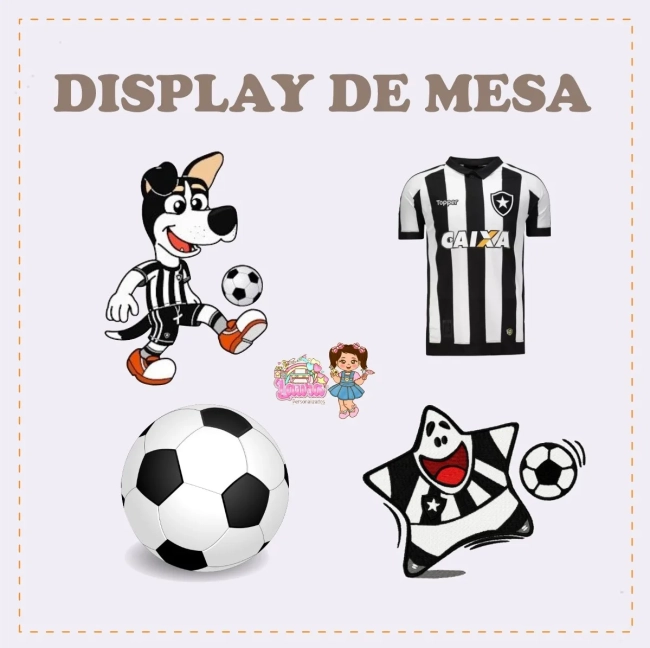 Kit Festa Só Um Bolinho BOTAFOGO - Decoração de Festa