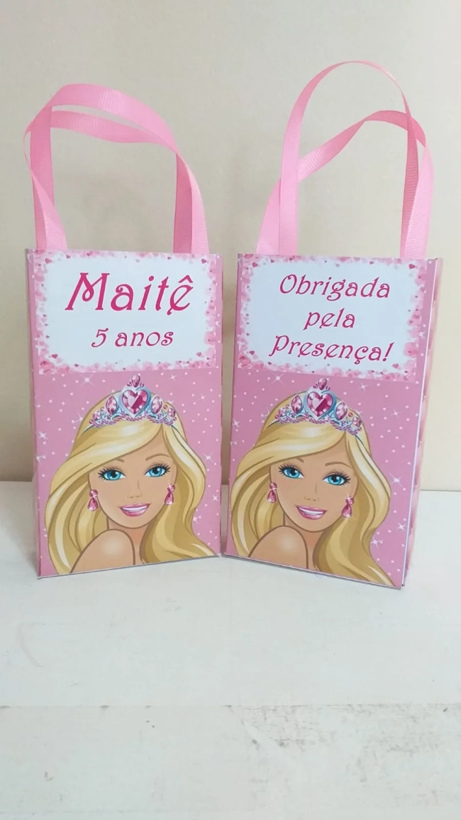 Sacolinhas Personalizadas Barbie para Lembrancinhas