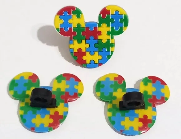 Lápis com Ponteira Autismo Modelo Mickey - 6 Unidades