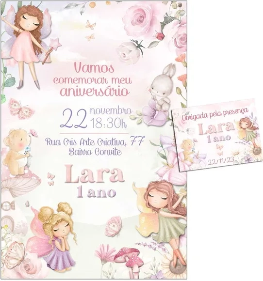 Convite Digital C/tag Jardim das Fadas 4