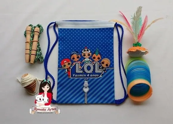 Mochila Boa Infância Personalizada Tema Lol Surprise