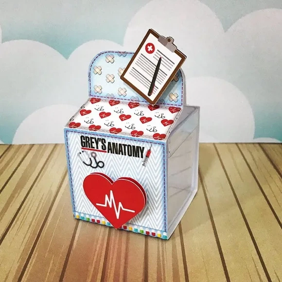 Kit 60 Lembrancinhas Grey Anatomy