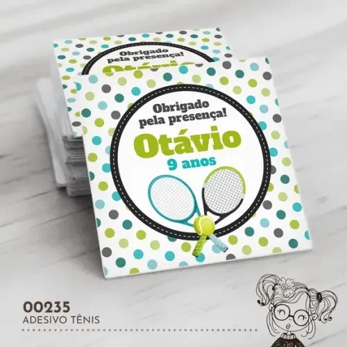 Adesivo Quadrado Tênis - 00235