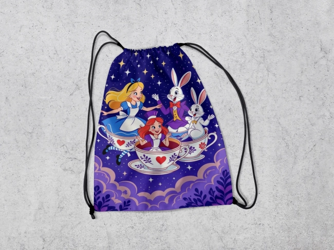 Mochilinha Personalizada da Alice no Pais das Maravilhas