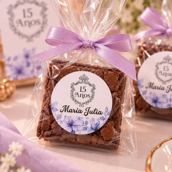 Adesivo para Lembrancinha de 15 Anos