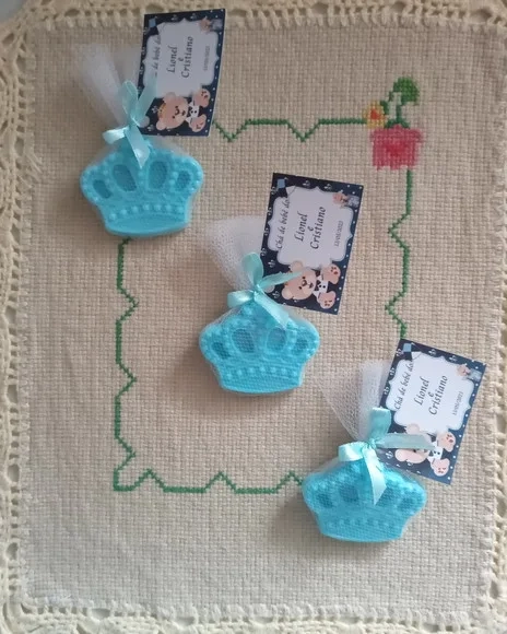 Lembrancinha Mini Sabonete - Coroa - Princesa/príncipe