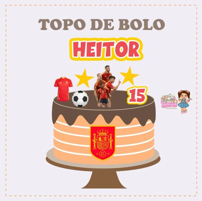 Kit Festa Só Um Bolinho ESPANHA - Decoração de Festa