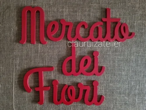 Nome De Parede em MDF