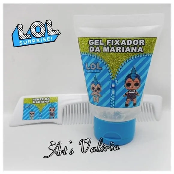 Kit Gel Fixador com Pente Personalizado