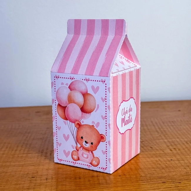 PEGUE E MONTE - Kit Festa URSINHO ROSA - Decoração de Festa | Lembrancinhas | Aniversário | Personalizados