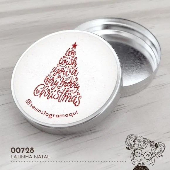 Latinha Adesivada Natal - 00728