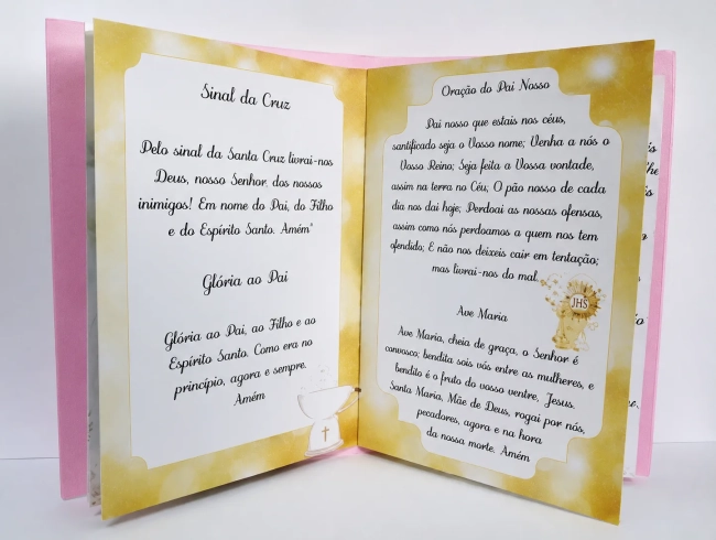 Livro de orações lembrancinha batizado