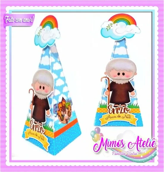 Kit 30 Lembrancinhas Arca de Noé
