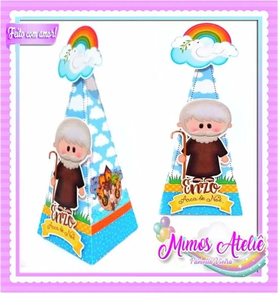Kit 30 Lembrancinhas Arca de Noé