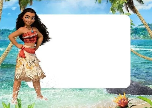 Convite Moana - Uma aventura no Mar