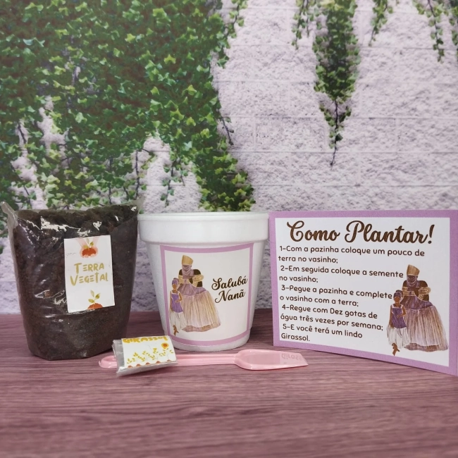 30 Kit Jardinagem Lembrancinhas Oyá, Nanã, Iemanjá ou Oxum - Trabalhamos com qualquer tema - Informar tema no chat