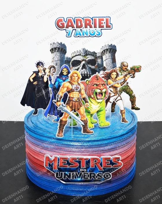 ARQUIVO DE CORTE TOPO DE BOLO HE-MAN E OS MESTRES DO UNIVERSO