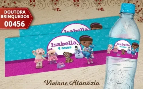 Rótulo Água Doutora Brinquedos - 00456