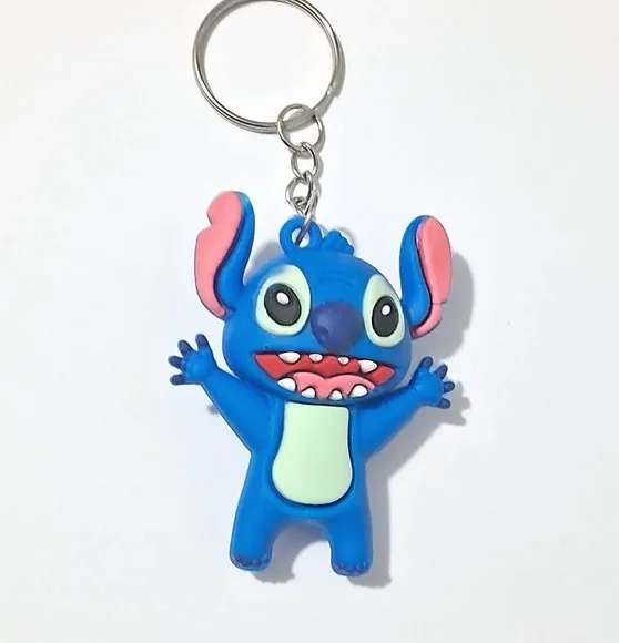 Chaveiro Stitch 5,5cm Emborrachado Pacote com 2 Unidades