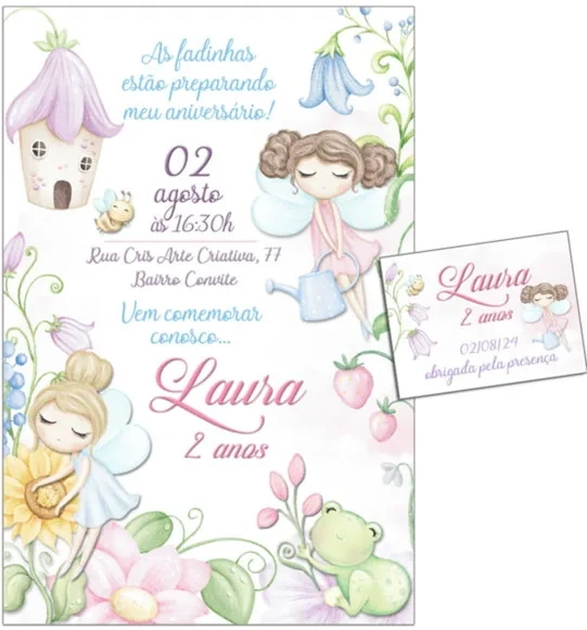 Convite Digital C/tag Jardim das Fadas 10