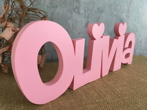 Letras de MDF -Nomes Linha CH