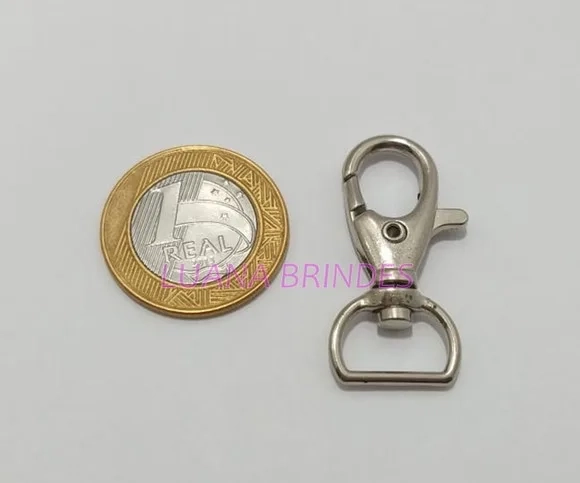 Fecho Mosquetão de 4cm - pct c/10 unid