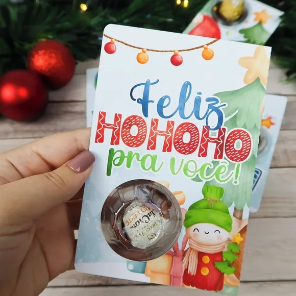 Card Natal com Blister - Não Acompanha Doce