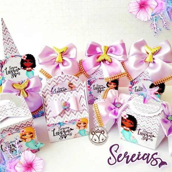 Kit 60 Lembrancinhas Sereia