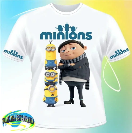 Camiseta Minions E Gru 01