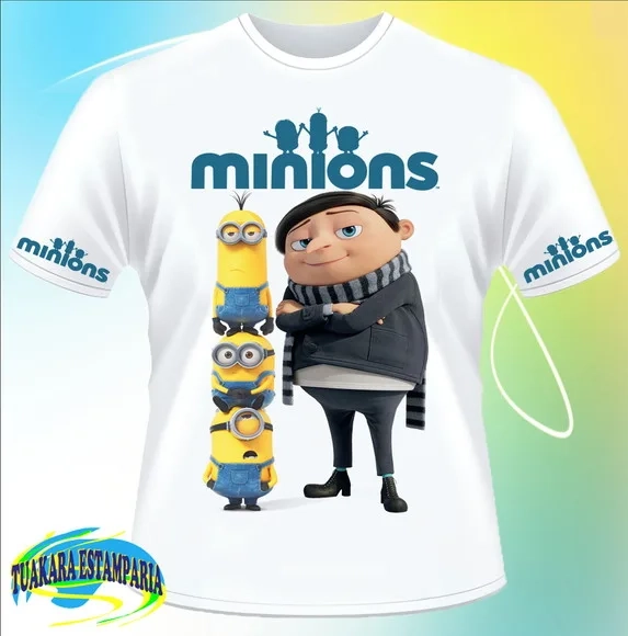 Camiseta Minions E Gru 01