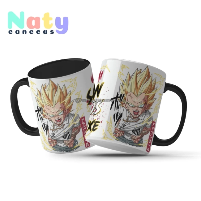Caneca Personalizada Vegeta Torcedor Alça Color