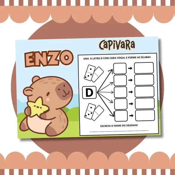 Livro Diversão Capivara