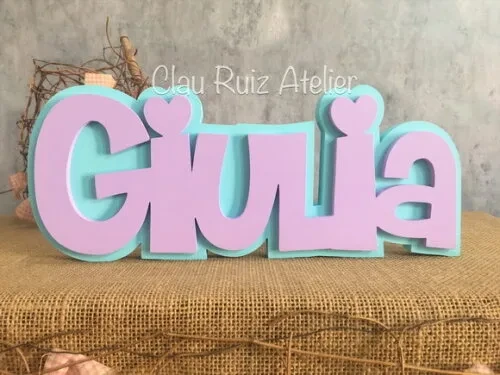 Letras Decorativas de mdf Sobreposição