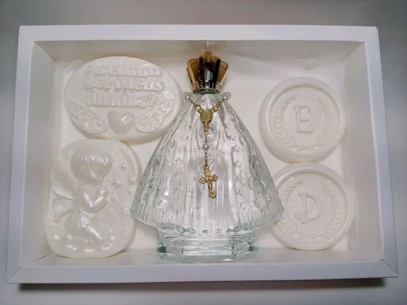 Presente Padrinhos de Batismo Kit Aromatizador Nossa Senhora