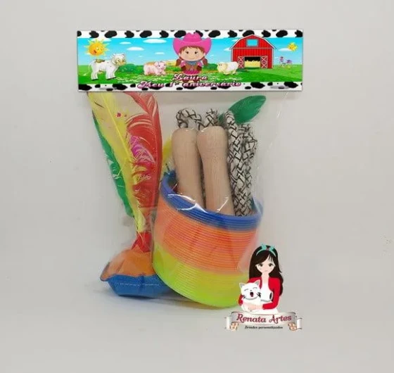 Kit Boa Infância Personalizado Fazendinha Menina
