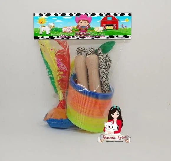 Kit Boa Infância Personalizado Fazendinha Menina