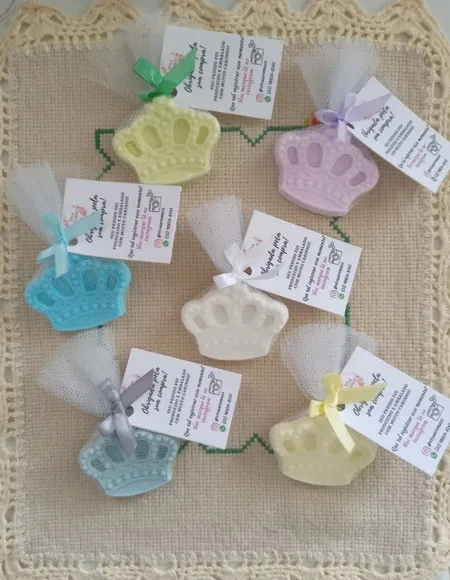 Lembrancinha Mini Sabonete - Coroa - Princesa/príncipe